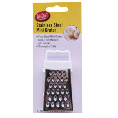 Tablecraft Stainless Steel Mini Grater, Silver
