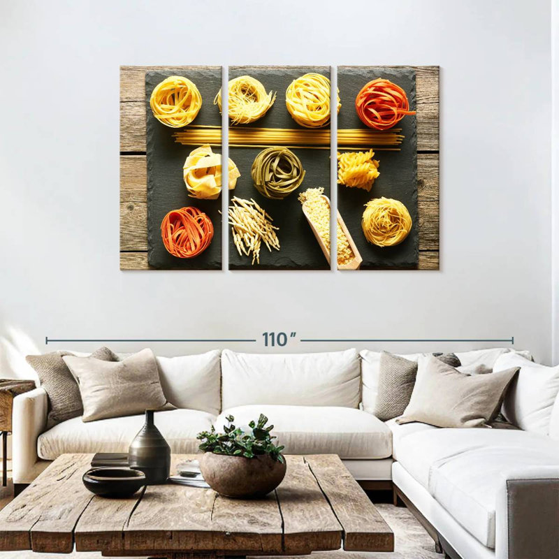 Yarlin Pasta, 48" H x 74" W