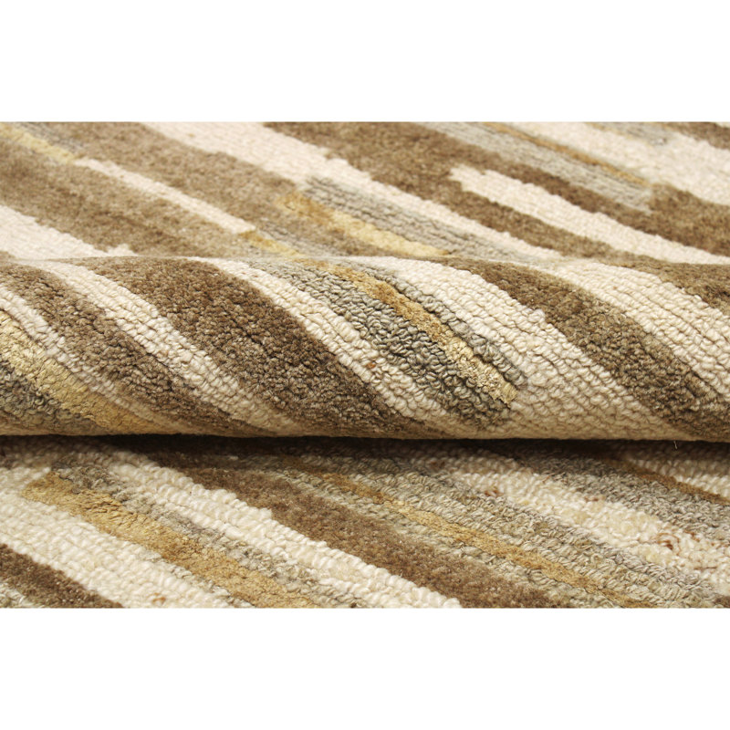 Handmade Wool Area Rug, Rectangle 10' x 14'