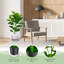 Faux Fiddle Leaf Fig Tree in Pot-452357423