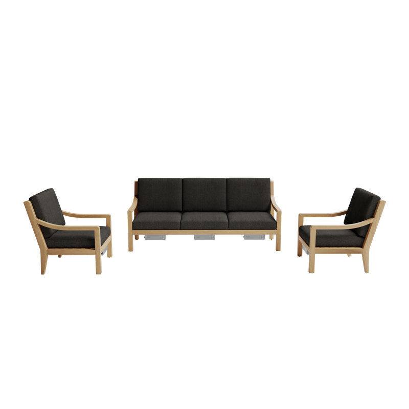Solerno Heated Sofa Set, Carbon