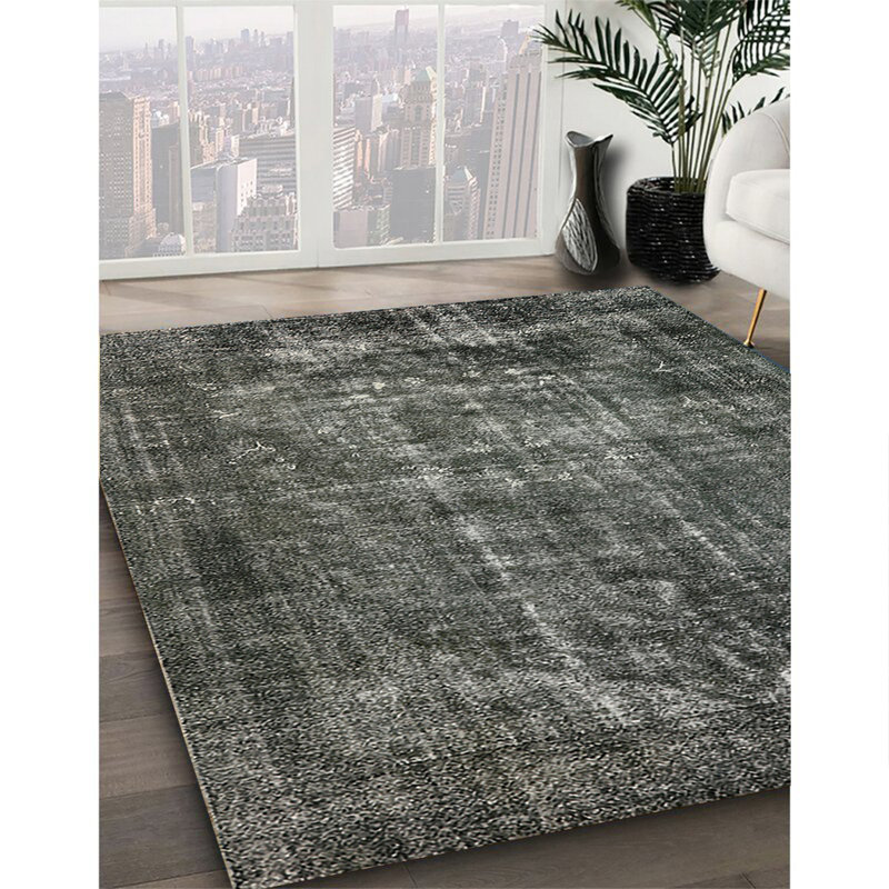 Tapis marocain tissé à la machine, Rond 6 pi