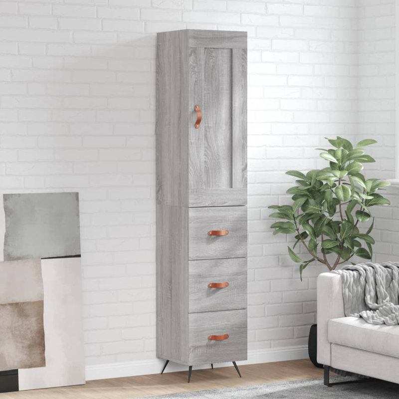 34.5cm Sideboard, Grey Sonoma