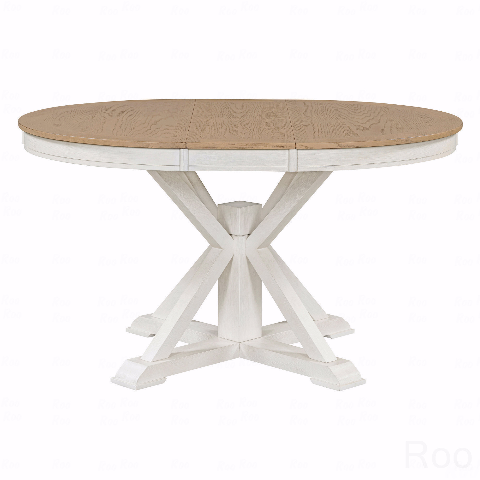 Latitude Run® Retro Functional Extendable Dining Table With A 12" Leaf ...