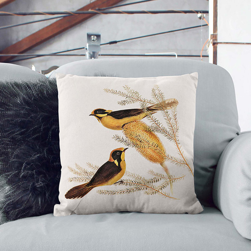 Square Throw Cushion, Black, 40cm H x 40cm W x 15cm D