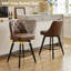 Swivel Counter Stool with Metal Frame-347580549