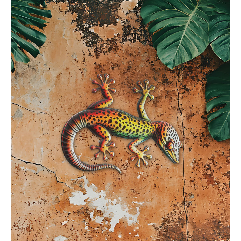 Décoration murale 12 po Burano Gecko Wall Decor, Pois