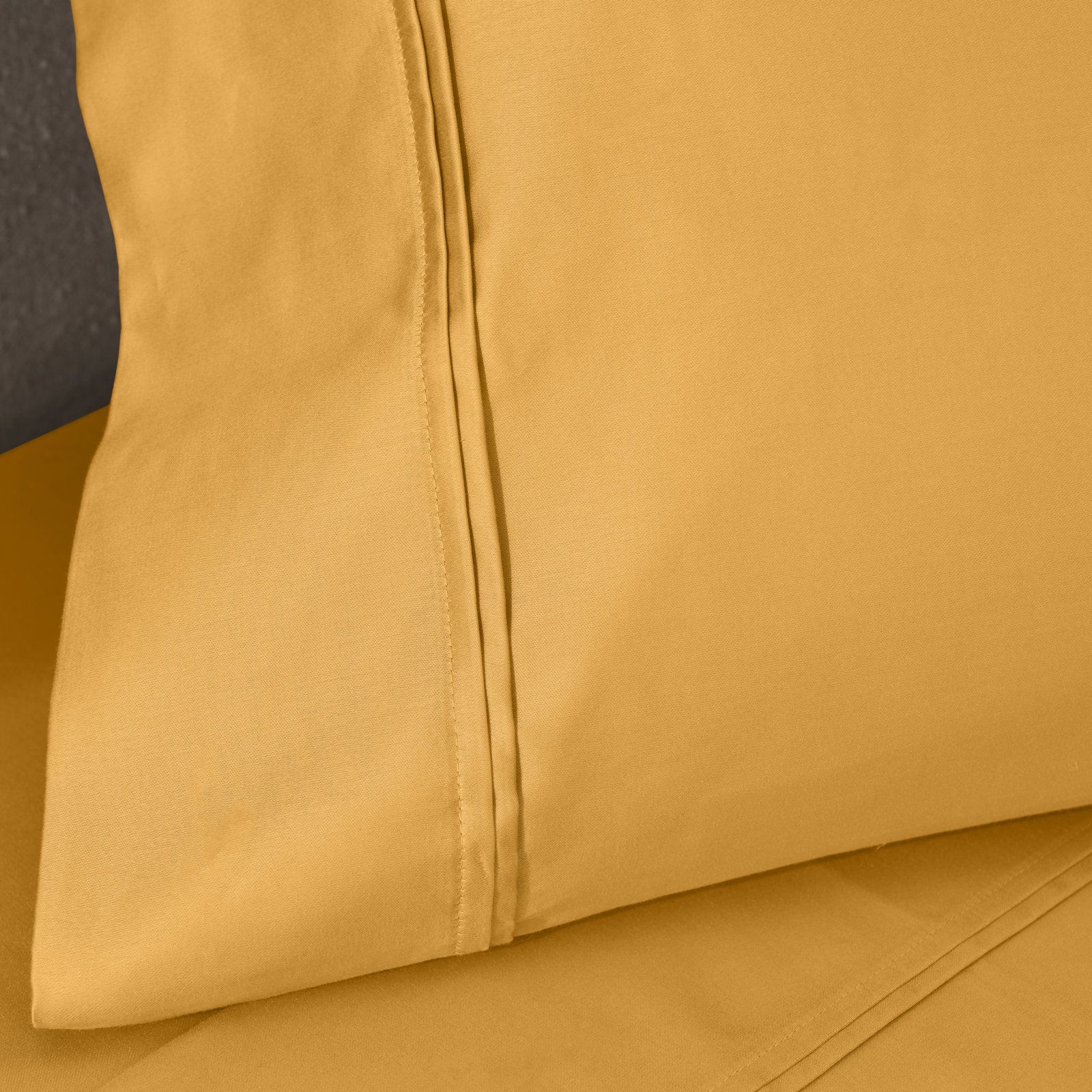 Mellark Cotton Sheet Set, King Sheet Set with 2 Pillowcases, Dijon