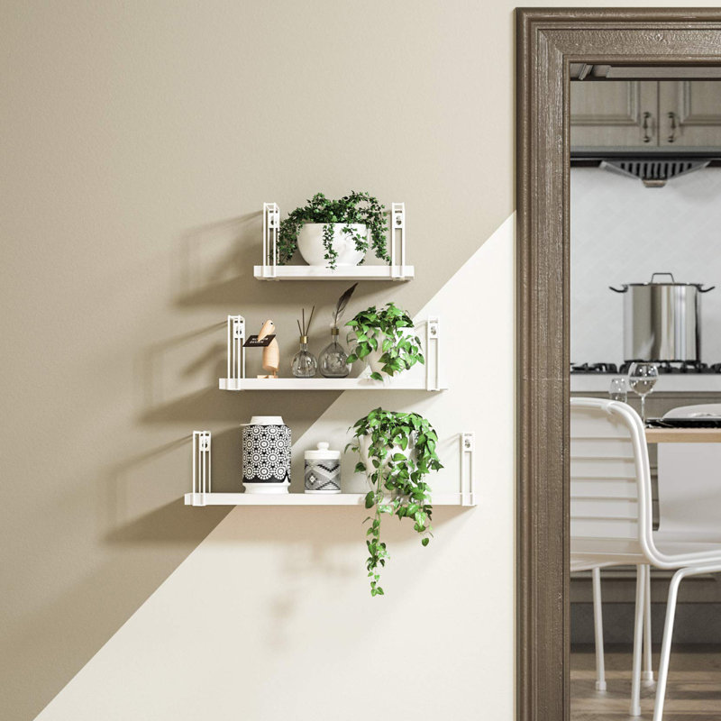 Anijae Floating Shelf, White