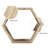 Emeria 3 Piece Hexagon Floating Shelf-633166843
