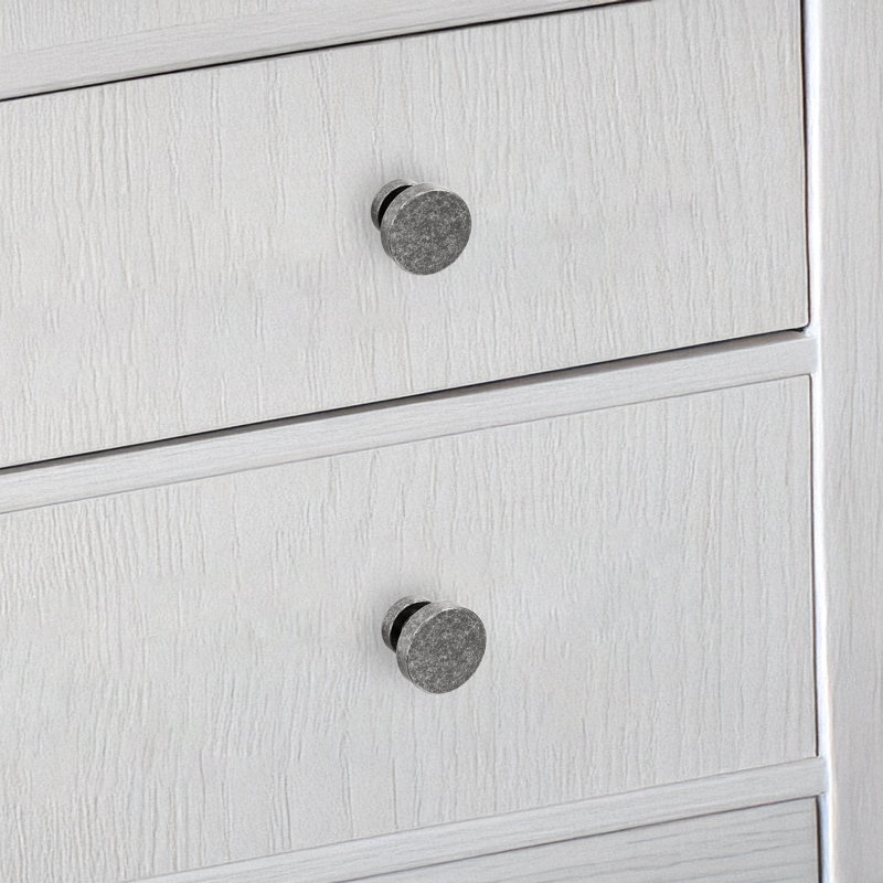 Ensemble de 4 poignées de meuble Lumi Home Furnishings, nickel antique rétro