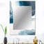 Imperial Blue Solitude I - miroir à encre liquide, miroir mural décoratif moderne, impression d'art en métal-1185133205