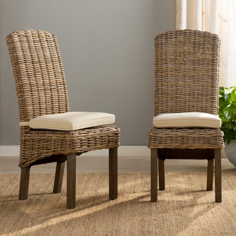 Chaise d'appoint en osier Bronstein