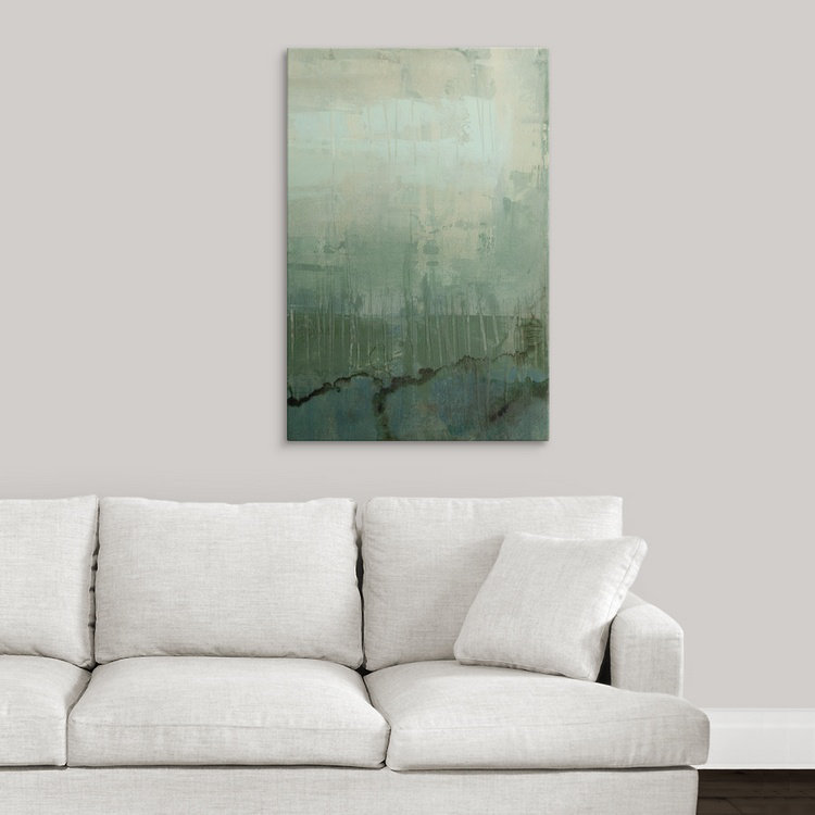 « ii » jennifer grolier, reproduction d’art Emerald Sky, H 36 po x l 24 po x P 1,5 po, Toile