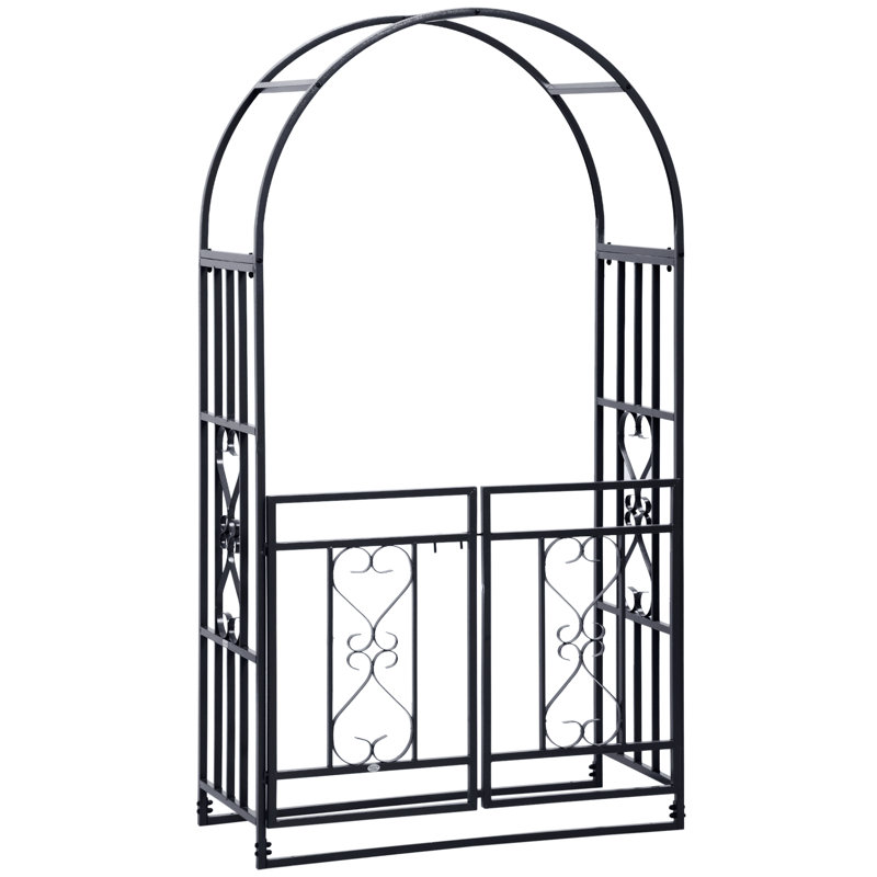 Kaymi 80.88'' H x 44.88'' W Metal Arched Trellis