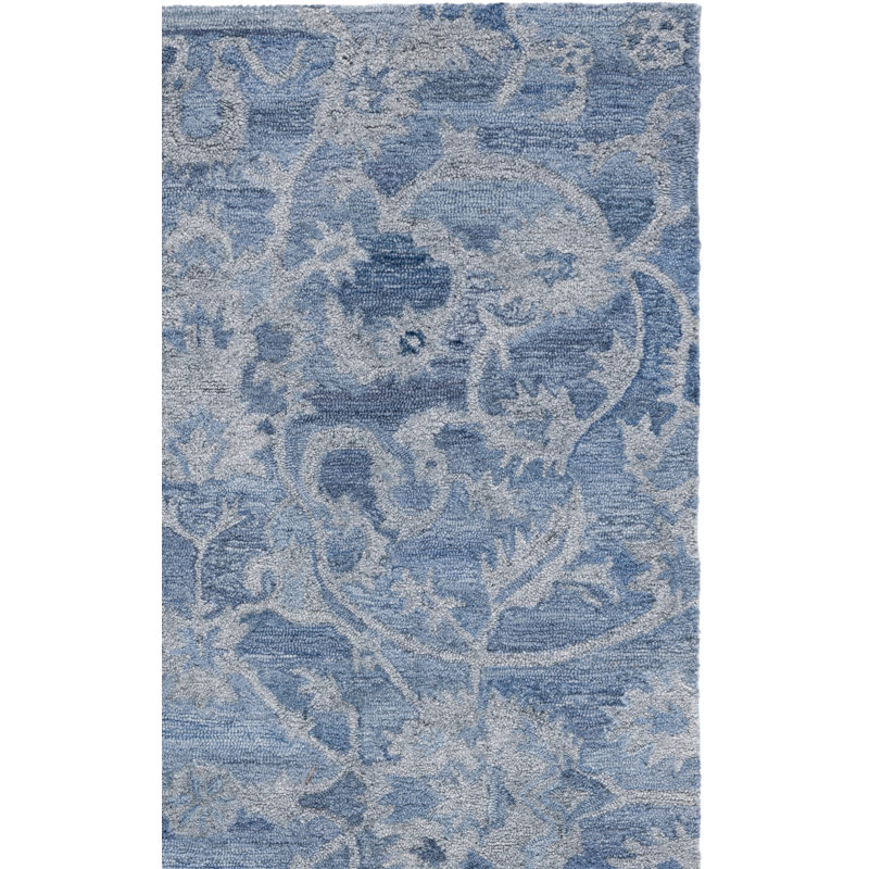 Joshu Tufted Performance Performance Floral Rug, Rectangle 6' x 9'