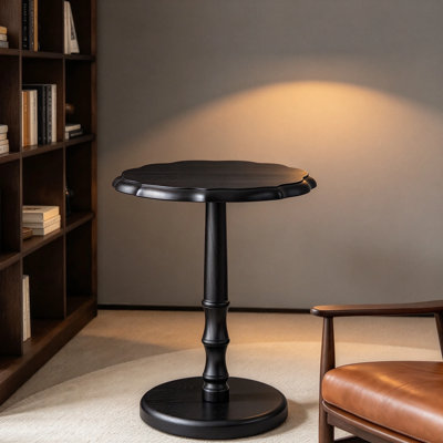 Table d'appoint piédestal 15,7 po Vintage