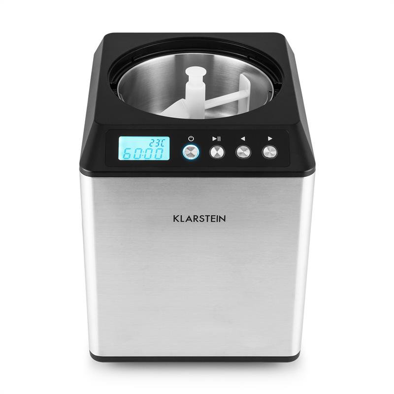 Vanilla Sky 2 L Ice Cream Maker, Silver/Black