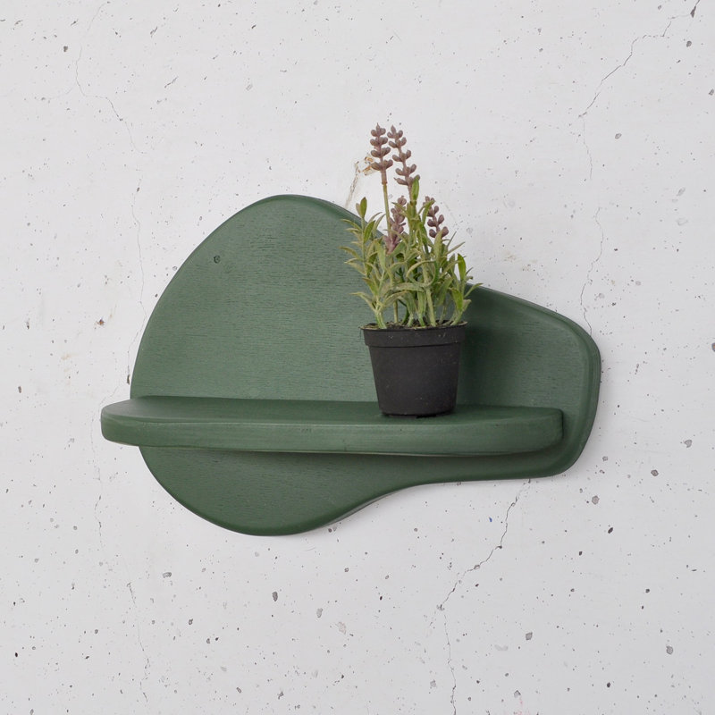 100% Plywood Colorful Wall Mounted Accent Shelf