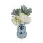 Vase en verre sculpté cylindrique empilé silhouette côtière moderne Accent décoratif contemporain Forme géométrique Présentoir de table Style transitionnel Décoration artisanale.-138665929