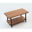 Table basse rustique en bois massif avec tablette de salon 39 po x 20 po 21 po, couleur noyer, noyer, classique