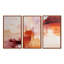 Ensemble de salon déco triangulaire rouge orange - Collages abstraits-170129143-170129144