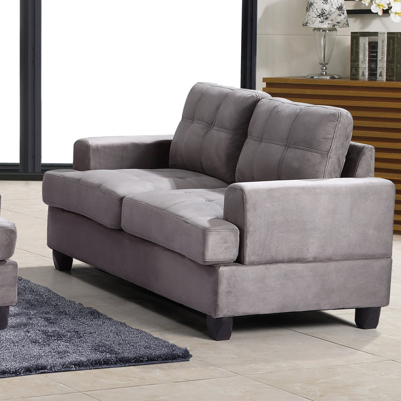 Penta Upholstered 58'' Loveseat, Gray
