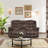 78.35'' Wide Modern Microfiber Manual Reclining Loveseat With Storage Console & Cup Holders-118698548