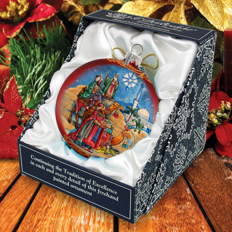 5.5'' Glass Holiday Shaped Ornament