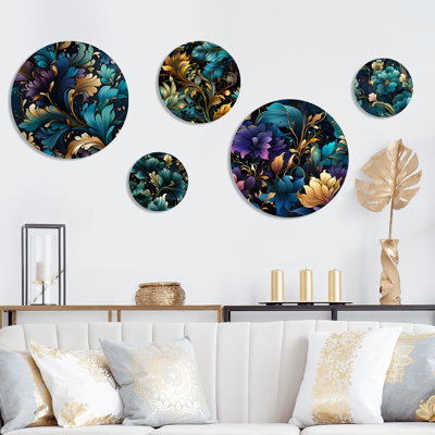 Shanklin - Ensemble de 5 reproductions d'art floral