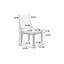 Chaise d'appoint ergonomique en tissu blanc