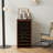 Brown Walnut Color Modular Wine Bar Cabinet Buffet Cabinet