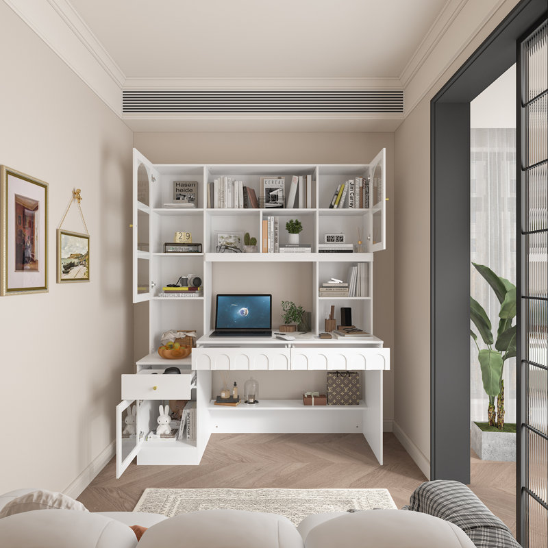 Carenza Computer Desk, White