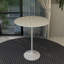 Table de salle à manger à hauteur de bar moderne avec plateau en résine et base en acier Heatherton-575737012-575737014