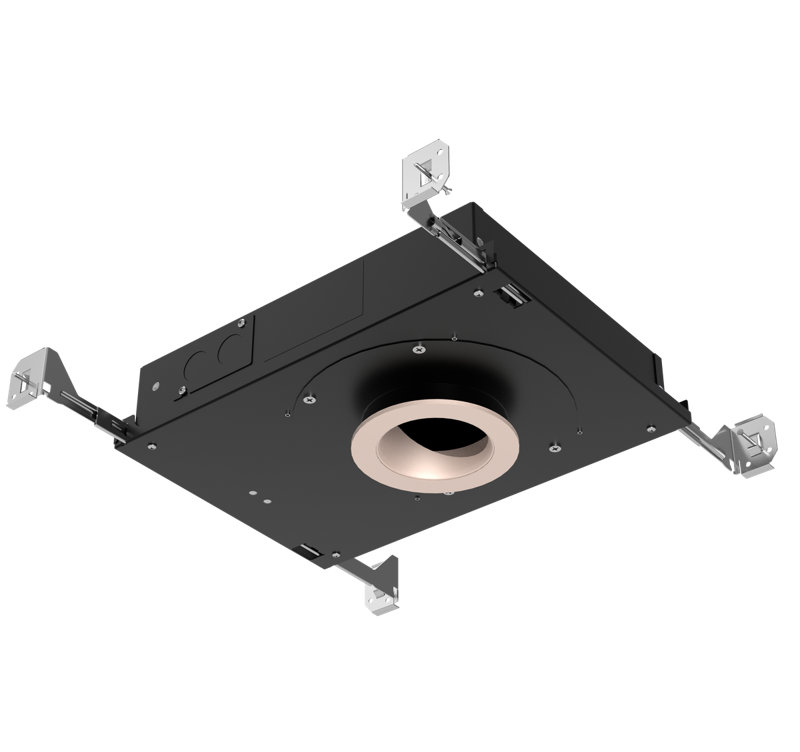 Ensemble d'éclairage encastré standard 3 po Eco-Downlight, Or rose