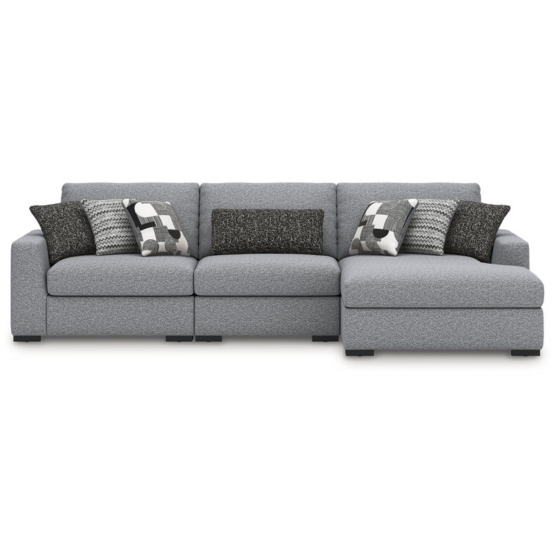 Canapé modulaire 3 pièces avec méridienne Cantin, Orienté à droite