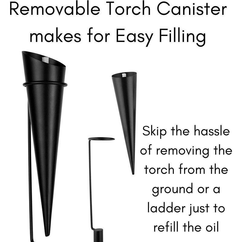 18.9'' Metal Tiki Torch