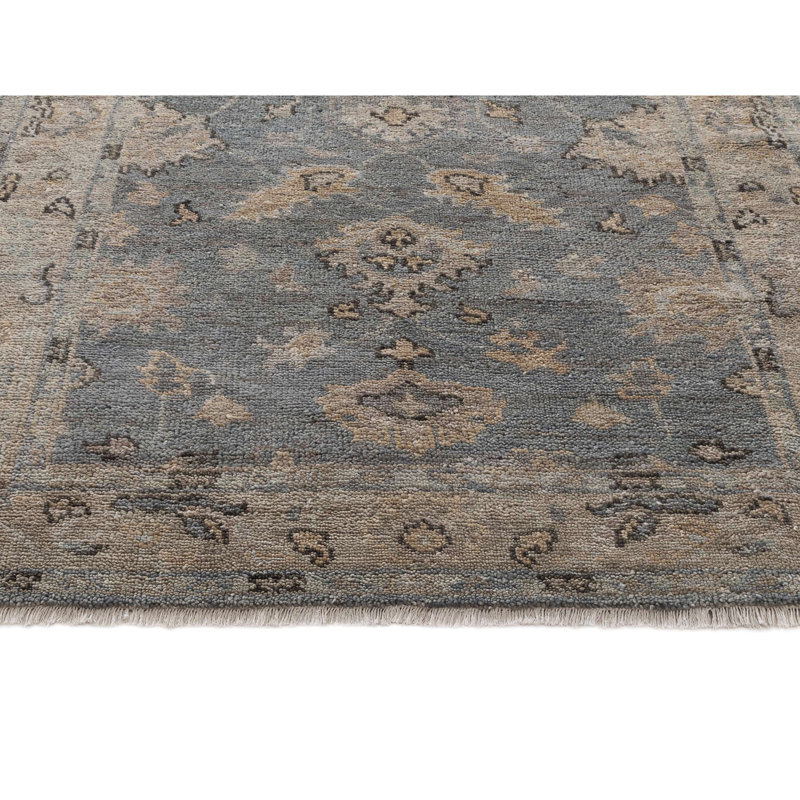Tapis en laine noué à la main, Rectangle de 5 pi x 8 pi