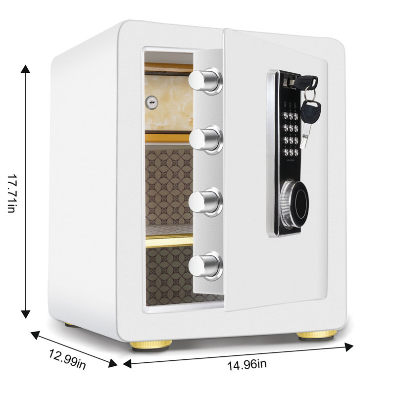 Safe Box Lock, White