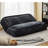 Double Human Dog Bed, Lazy Sofa, Loveseat, Fits You & Pets, Extra Large Floor Couch, Can Sit Or Lie Down, 2-In-1, 5 Adjustable Position, Plump Pillow, 2 Seat, Chenille, Black-2058583347