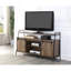 Meuble télé en chêne rustique et finition noire-1224200983