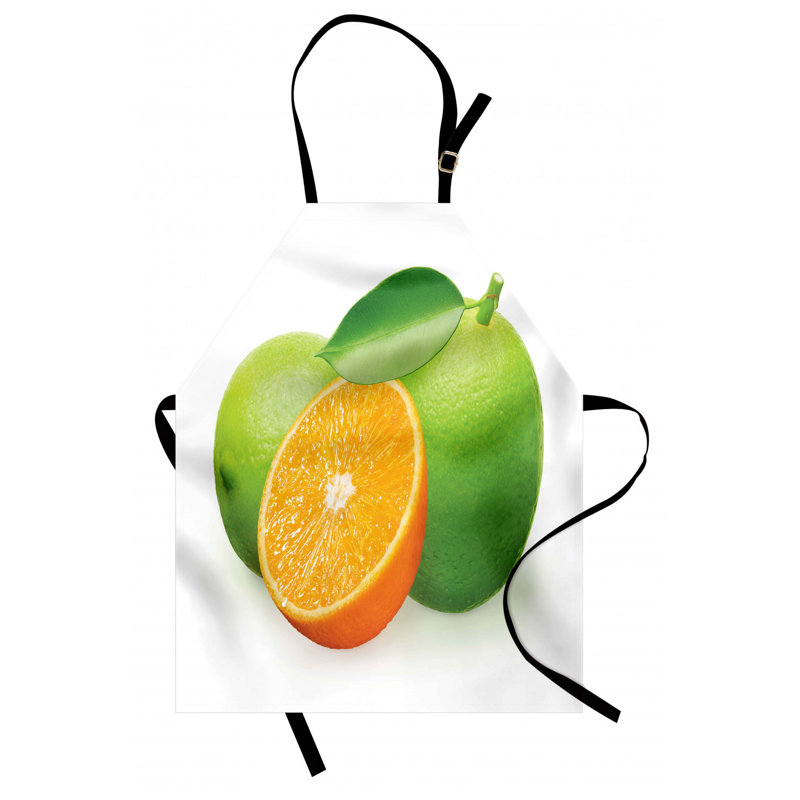 Limes fraîche avec tablier demi orange