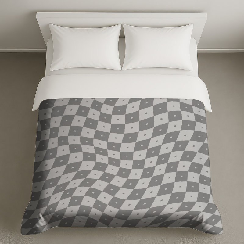 Housses de couette à carreaux ondulés, Queen