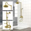 Système de douche thermostatique exposé 48 po mural avec douche à main 1,75 GPM et poignées levier-98155611
