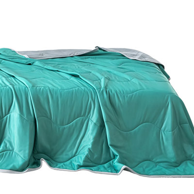 air conditioning blanket Solid Color Wavy  Comforter  Cool Touch Air Conditioning Quilt Soft Breathable Summer Blanket For Bedroom