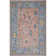 Afterglow Oriental Hand-Knotted Wool Area Rug in Sunset/Blue/Beige