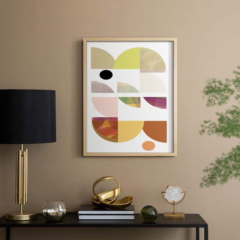 Dorset Shapes III Framed Print - Solid Wood, 15" H x 12" W