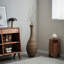 Vase de plancher en rotin artificiel de 39 po de hauteur - Décoration polyvalente pour décoration florale séchée ou en soie