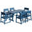7-Piece HDPE Outdoor Patio Dining Set-1279569763