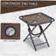 Ensemble de chaise à gravité zéro Outsunny avec table d'appoint, chaise inclinable pliante avec porte-gobelets et coussins, chaise longue réglable pour piscine, jardin, pelouse, plage, brun